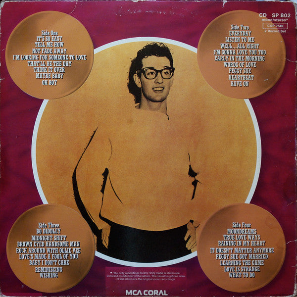 Buddy Holly : Legend (2xLP, Comp, Mono, RE)