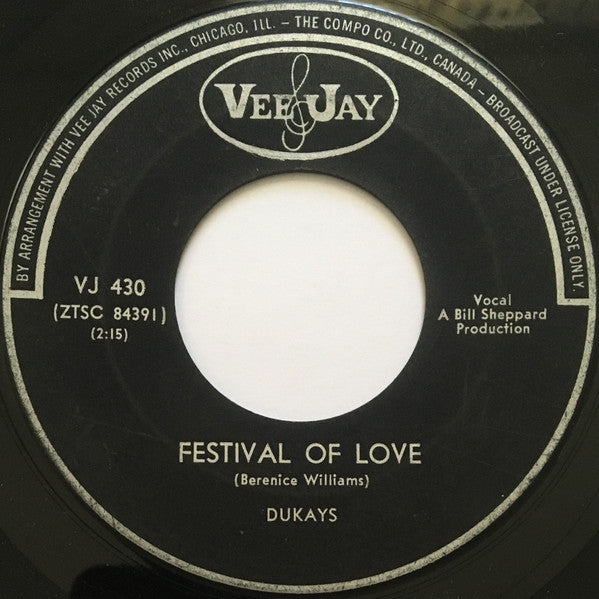 The Dukays : Festival Of Love / Nite Owl (7")