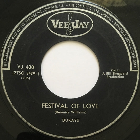 The Dukays : Festival Of Love / Nite Owl (7")
