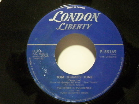 Patience & Prudence : Tom Thumb's Tune / Golly Oh Gee (7", Single)