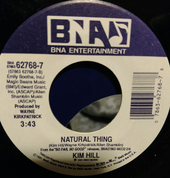 Kim Hill (2) : Janie's Gone Fishin' (7", Single)