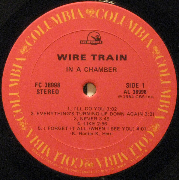 Wire Train : In A Chamber (LP, Album)