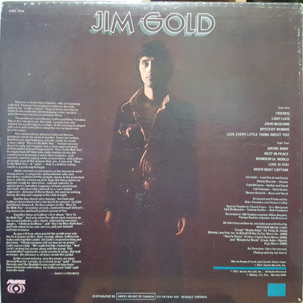 Gallery (2) Featuring Jim Gold : Gallery Featuring Jim Gold (LP, Album)
