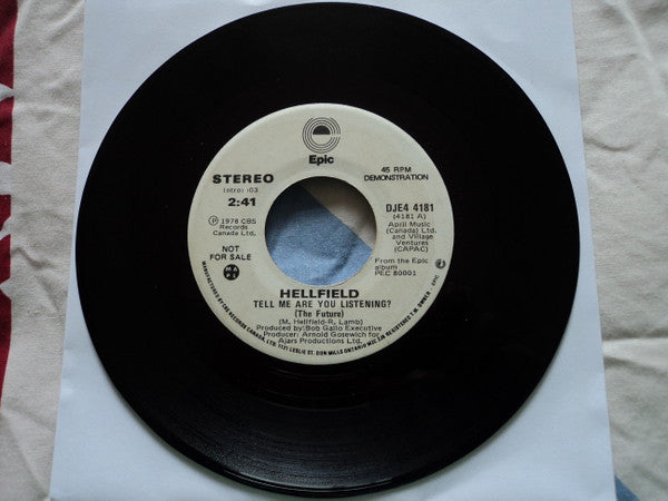 Hellfield : Tell Me Are You Listening? (7", Mono, Promo)
