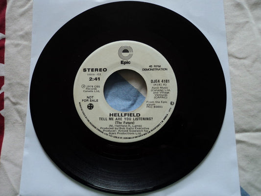 Hellfield : Tell Me Are You Listening? (7", Mono, Promo)