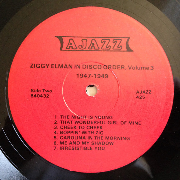 Ziggy Elman : In Disco Order Volume 3 (LP, Comp, Mono, Unofficial)