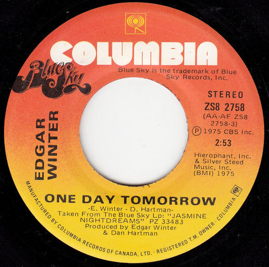 Edgar Winter : One Day Tomorrow (7")
