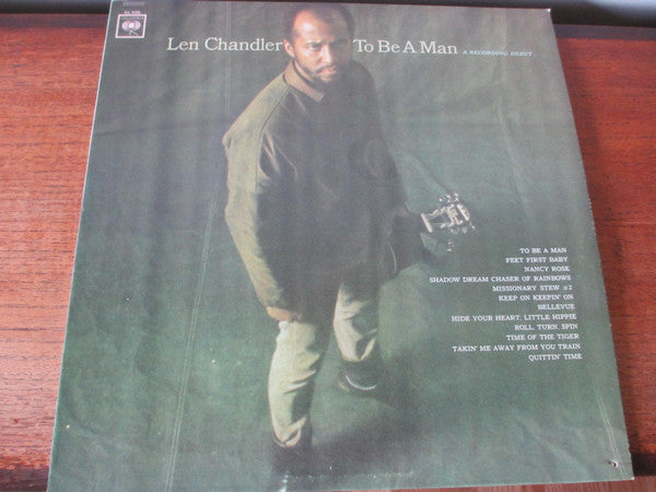 Len Chandler : To Be A Man A Recording Debut (LP, Album, Mono)
