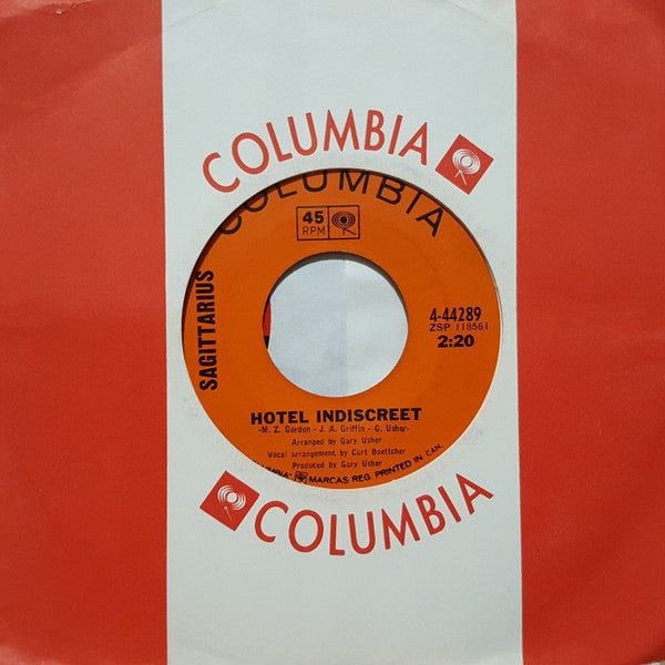 Sagittarius (2) : Hotel Indiscreet (7", Single)