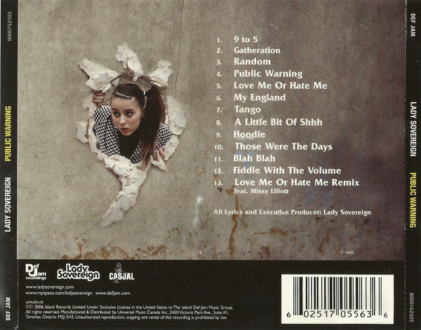 Lady Sovereign : Public Warning (CD, Album)