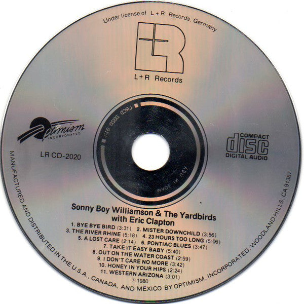 Sonny Boy Williamson (2) : & The Yardbirds With Eric Clapton, & The Animals Live! With Eric Burdon (CD, Comp)