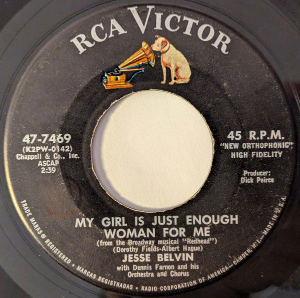 Jesse Belvin : Guess Who / My Girl Is Just Enough Woman For Me (7", Single, Hol)