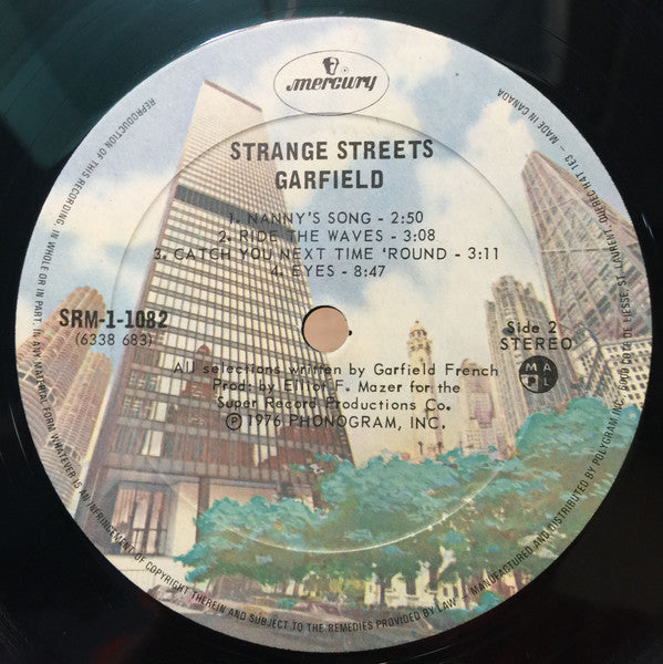 Garfield (11) : Strange Streets (LP, Album, RE)