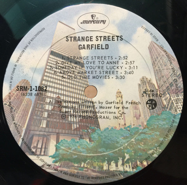 Garfield (11) : Strange Streets (LP, Album, RE)