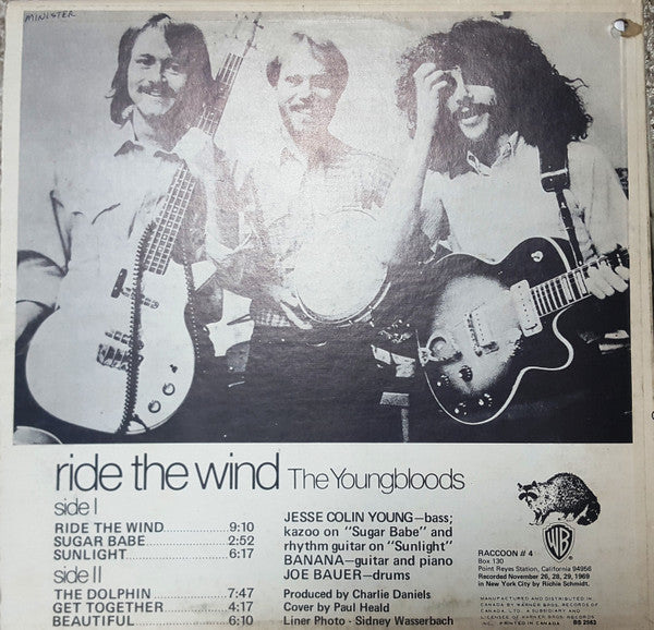 The Youngbloods : Ride The Wind (LP, Album)