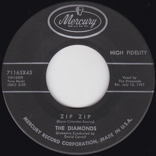 The Diamonds : Zip Zip (7", Scr)