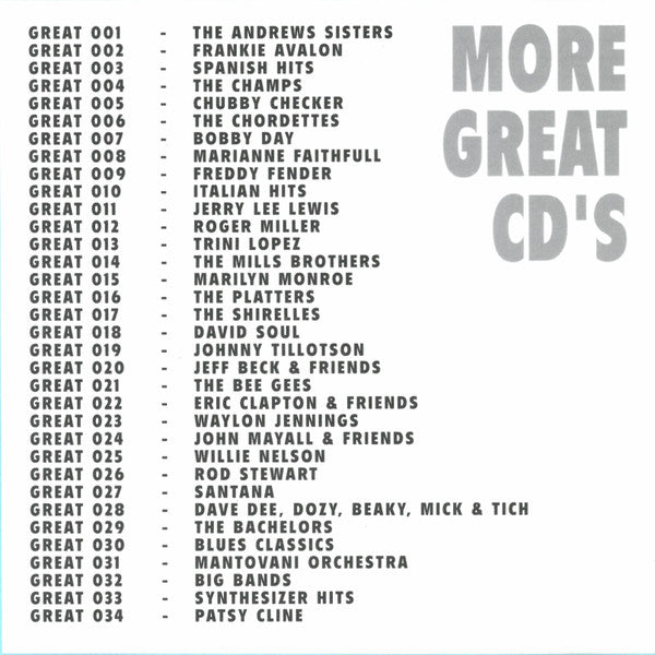 Various : The Great Jeff Beck & Friends (CD, Comp)