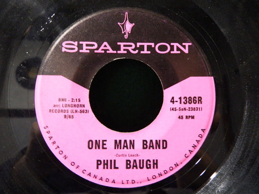 Phil Baugh : One Man Band / Live Wire (7", Single)