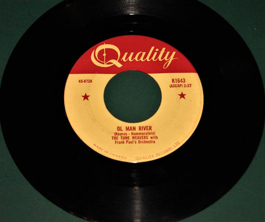 The Tune Weavers With Frank Paul's Orchestra : Happy, Happy Birthday Baby / Ol Man River (7")