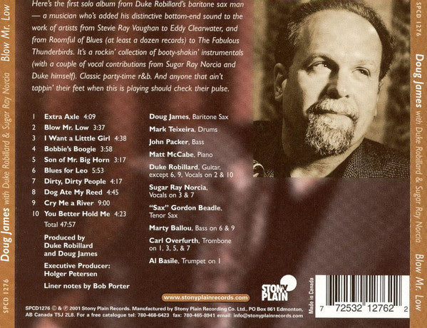 Doug James (3) With Duke Robillard And Sugar Ray Norcia : Blow Mr. Low (CD, Album)