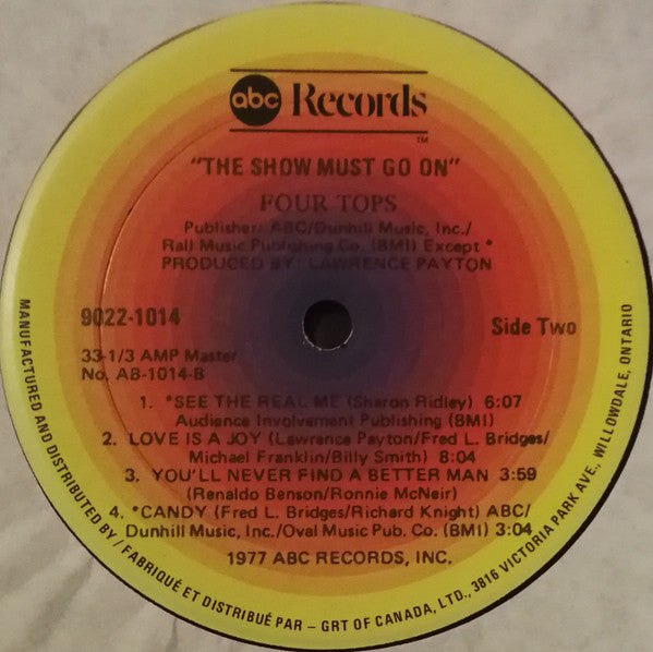 Four Tops : The Show Must Go On (LP, Album)