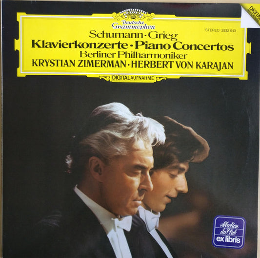 Schumann* / Grieg* – Berliner Philharmoniker, Krystian Zimerman · Herbert Von Karajan : Klavierkonzerte  ·  Piano Concertos (LP, RP)