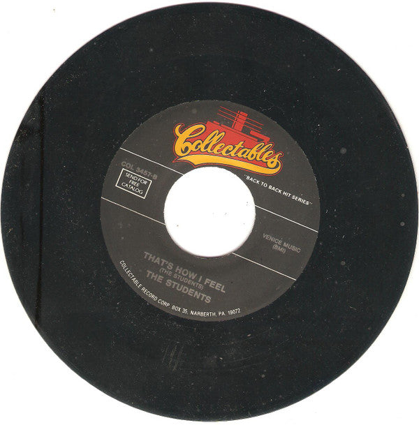 The Students : My Vow To You / That's How I Feel (7", RE)