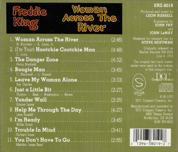 Freddie King : Woman Across The River (CD, Album, RE)
