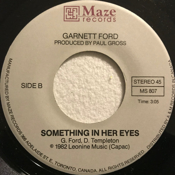 Garnett Ford : Stay The Way You Are (7", Single)