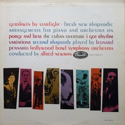 George Gershwin - Leonard Pennario, The Hollywood Bowl Symphony Orchestra Conducted By Alfred Newman : Gershwin By Starlight (LP, Mono)