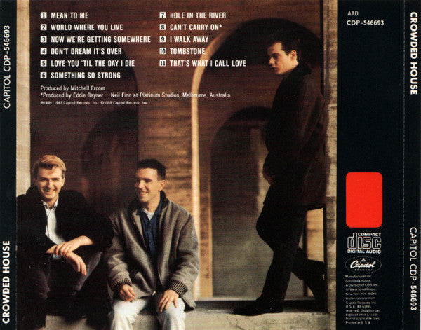 Crowded House : Crowded House (CD, Album, Club, CRC)