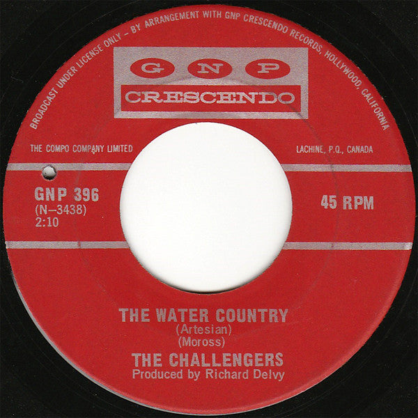 The Challengers : The Water Country  (7", Single)