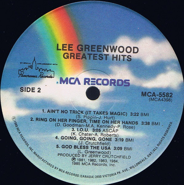 Lee Greenwood : Greatest Hits (LP, Comp)