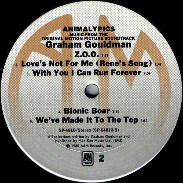 Graham Gouldman : Animalympics (Music From The Original Motion Picture Soundtrack) (LP)