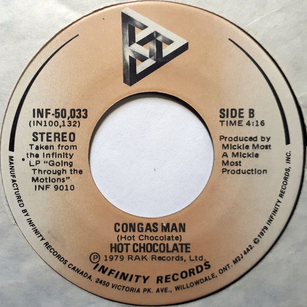 Hot Chocolate : I Just Love What You're Doing (7", Single)