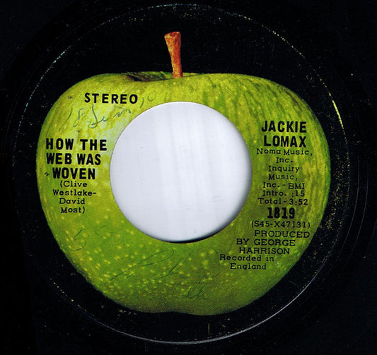 Jackie Lomax : How The Web Was Woven (7", Single)
