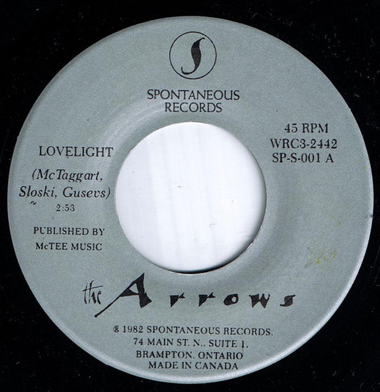 The Arrows : Lovelight (7", Single)
