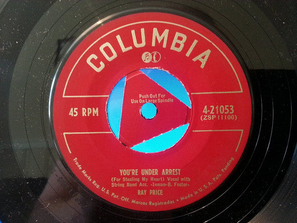 Ray Price : You're Under Arrest (For Stealing My Heart) (7", Single)