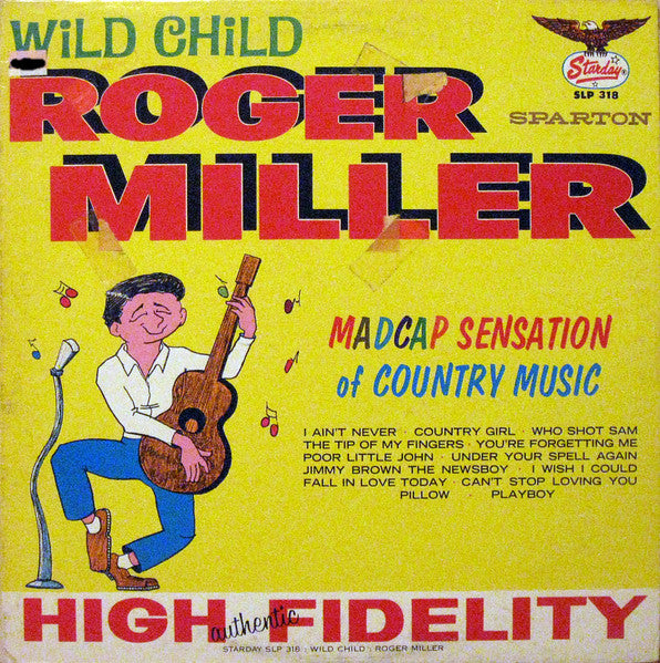 Roger Miller : Wild Child (LP, Album, Mono)