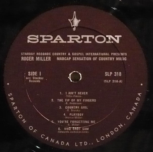 Roger Miller : Wild Child (LP, Album, Mono)