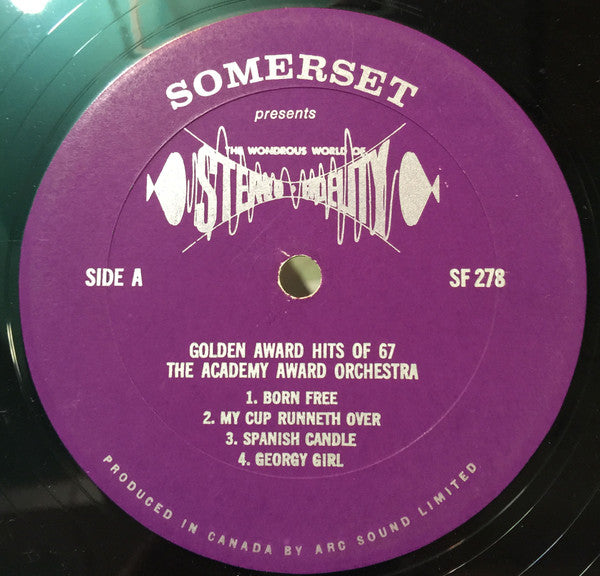 The Academy Award Orchestra : Gold Award Hits '67' (LP, Album)