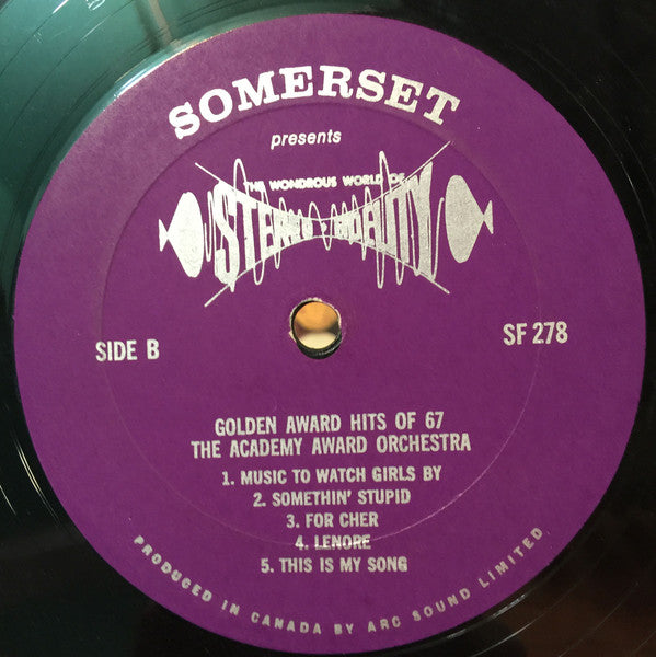 The Academy Award Orchestra : Gold Award Hits '67' (LP, Album)