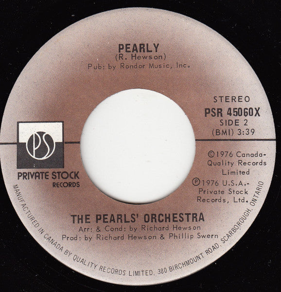 The Pearls : I'll See You In My Dreams (7", Single)