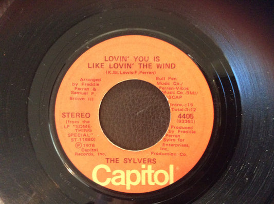 The Sylvers : Lovin' You Is Like Lovin' The Wind / High School Dance (7", Single)