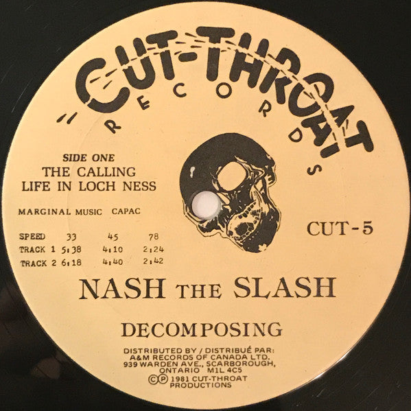 Nash The Slash : Decomposing (12", MiniAlbum)