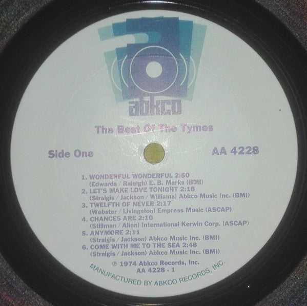 The Tymes : The Best Of The Tymes (LP, Comp)