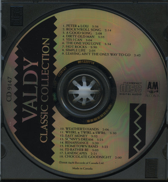 Valdy : Classic Collection (CD, Album, Comp)