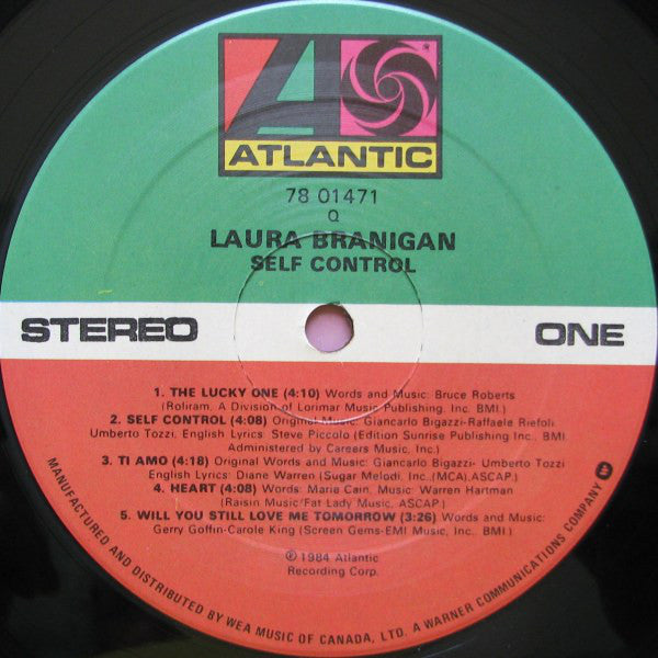Laura Branigan : Self Control (LP, Album)