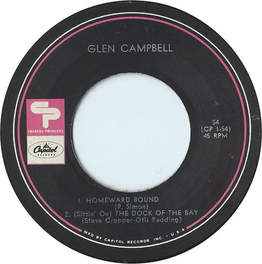 Glen Campbell : Homeward Bound / (Sittin' On) The Dock Of The Bay (7", EP)