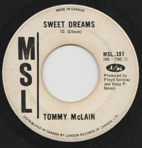 Tommy McLain : Sweet Dreams (7", Single)